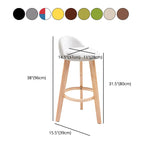 Contemporary Matte Finish Upholstered Bar Stools Restaurant Footrest Stool Clearhalo 'Bar Furniture' 'Bar Stools' 'bar_stools' 'furn' 'furn_bar_stools' 'Furniture' 'furniture_bar_stools' 'Kitchen & Dining Furniture' 1200x1200_8e2c265b-4c33-4e39-8d4e-a8b6f334d1fc