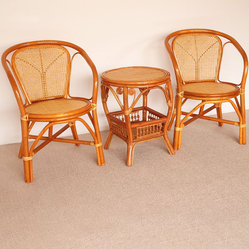 Traditionele keuken eetstoelen riet achterstoelen voor de eetkamer