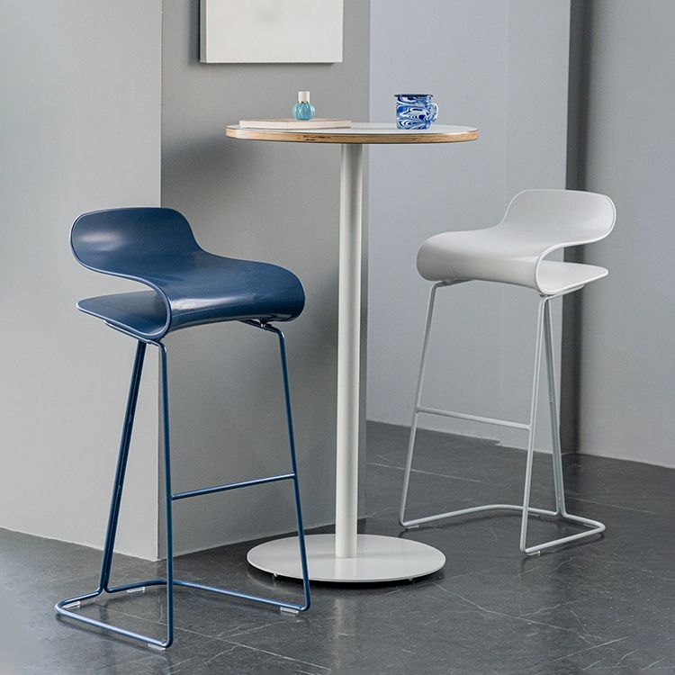 PP Bucket Counter Stools for Home Modern Design Armless Stools with Metal Base Clearhalo 'Bar Furniture' 'Bar Stools' 'bar_stools' 'furn' 'furn_bar_stools' 'furniture_bar_stools' 'Kitchen & Dining Furniture' 'kitchen&dining_furn' 'kitchen' 'kitchen_furn' Furniture' 1200x1200_8e2e2e6b-bf89-4c10-9dd2-0572211f5be3