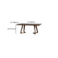 Mesa de doble pedestal rectángulo Mesa de comedor de madera maciza de pino moderno