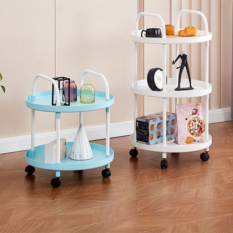 Modern Accent Side Table Round Metal Living Room Corner Table