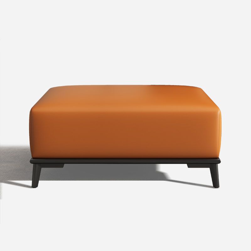 Home Contemporary Rectangular Ottoman Leather Foot Stool with Legs Clearhalo 'furn' 'furn_ottomans_poufs' 'Furniture' 'Living Room Furniture' 'Ottomans & Poufs' 'ottomans_poufs' 1200x1200_8e32beaf-ee21-41b4-a34e-50c91a494cf3