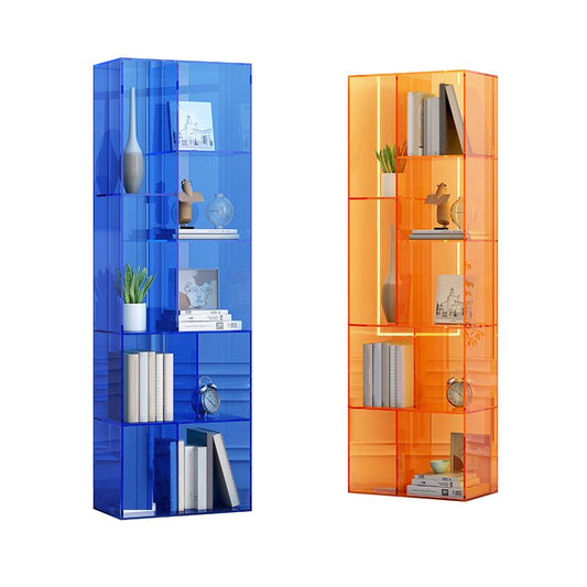 Standard Closed Back Bookshelf Modern Style Acrylbuchhandel