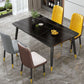 Contemporary Standard Sintered Stone Top Dining Table Rectangle Dining Table for Kitchen Clearhalo ' dining_table' 'Dining Tables & Seating' 'Dining Tables' 'furn' 'furn_dining_table' 'Furniture' 'furniture_dining_table' 'Kitchen & Dining Furniture' 'kitchen&dining_furn' 'kitchen' 'kitchen_dining_table' 1200x1200_8e33b02a-4a76-482f-8bbe-f6ec8d170d3d