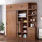 Engineered Wood Wardrobe Armoire Modern Storage Cabinet with Shelves Clearhalo 'Armoires & Wardrobes' 'armoires_wardrobes' 'Bedroom Furniture' 'furn' 'furn_armoires_wardrobes' 'Furniture' 1200x1200_8e344364-83f0-4c32-a396-54bed99e6160