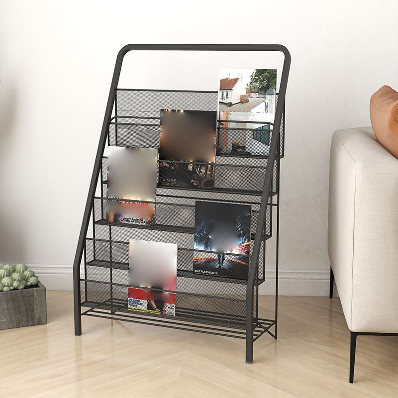 Industrial Ladder Bookshelf Iron Closed Back Bookshelf for Home Clearhalo 'Bookcases' 'furn' 'furn_bookcases' 'Furniture' 'furniture_bookcases' 'kitchen' 'kitchen_bookcases' 'Living Room Furniture' 'Office Furniture' 1200x1200_8e34ad9b-8264-4285-a5df-c71c56aca205
