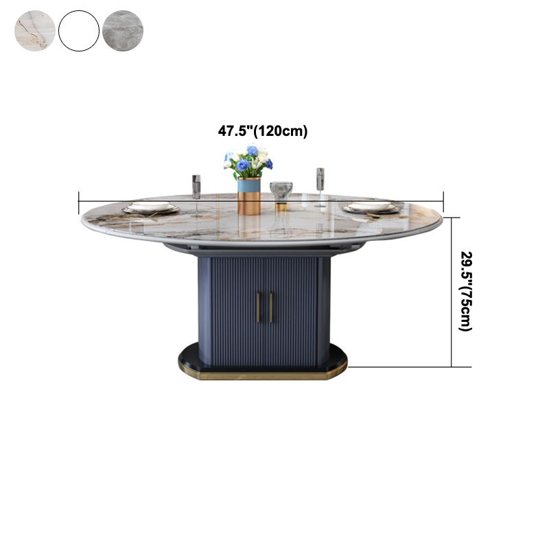 Round Traditional Luxury Dining Room Table Sintered Stone Table with Pedestal Base Clearhalo ' dining_table' 'Dining Tables & Seating' 'Dining Tables' 'furn' 'furn_dining_table' 'Furniture' 'furniture_dining_table' 'Kitchen & Dining Furniture' 'kitchen&dining_furn' 'kitchen' 'kitchen_dining_table' 1200x1200_8e35ac08-0406-4040-84f5-2bb15999e681