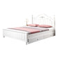 Contemporary Solid Color Slat Bed Arched Bed With Custom Wood Legs