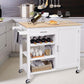 Modern Rolling Kitchen Cart Wood Rectangular Kitchen Island Cart with Towel Rack Clearhalo 'furn' 'furn_kitchen_islands_carts' 'Furniture' 'Kitchen & Dining Furniture' 'Kitchen Islands & Carts' 'kitchen_islands_carts' 1200x1200_8e368714-4f3d-40d5-abb3-3d7aff5c95eb