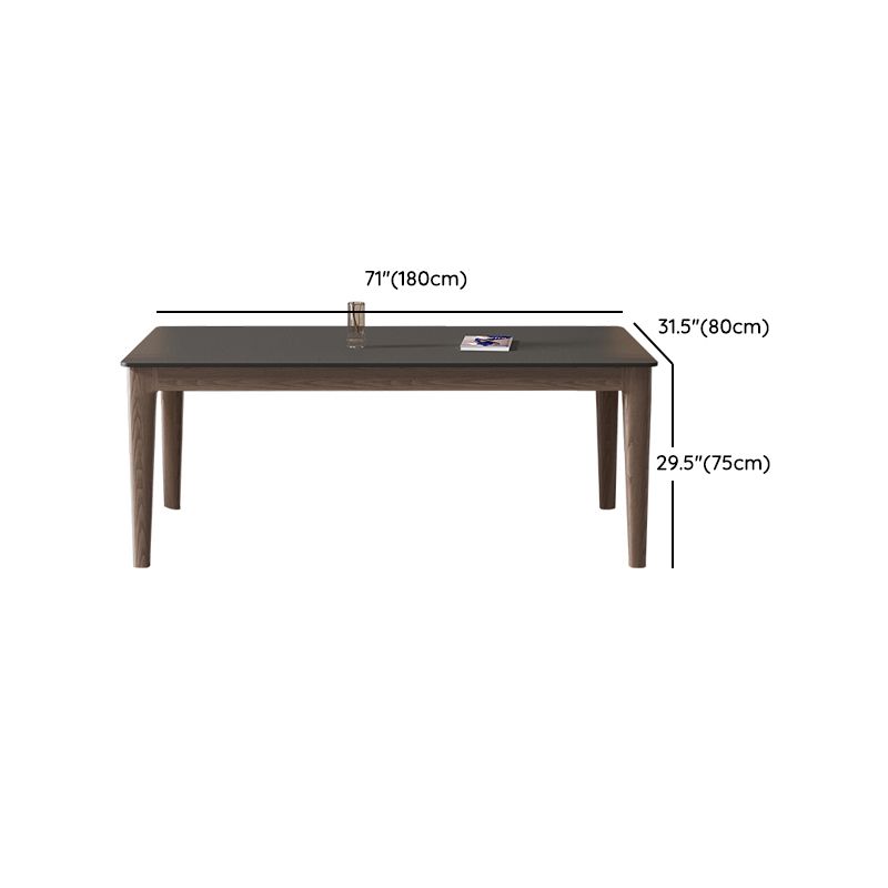 Modern Rectangle Stone Dining Table Solid Wood Legs for Dining Room Clearhalo 'Dining Tables & Seating' 'Dining Tables' 'dining_table' 'furn' 'furn_dining_table' 'Furniture' 'Kitchen & Dining Furniture' 1200x1200_8e36884d-348b-4ef0-b95c-651b6bc1f6f2