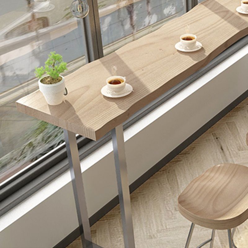 Luxurious Rectangle Solid Wood Bar Table Set 1/5 Pieces Counter Table with Backless Stools Clearhalo 'Bar Furniture' 'furn' 'furn_home_bar_bar_sets' 'Furniture' 'Home Bars & Bar Sets' 'home_bar_bar_sets' 'Kitchen & Dining Furniture' 1200x1200_8e37595f-bbd1-4909-87ba-f11ebab0bd9d