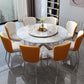 Stone Top Dining Table Round Contemporary Table with Pedestal Base without Turntable Clearhalo ' dining_table' 'Dining Tables & Seating' 'Dining Tables' 'furn' 'furn_dining_table' 'Furniture' 'furniture_dining_table' 'Kitchen & Dining Furniture' 'kitchen&dining_furn' 'kitchen' 'kitchen_dining_table' 1200x1200_8e392fa4-98aa-4173-b724-eb09a3192042