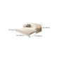 Faux Leather Sofa Bed Convertible with Storage Sofa in Beige