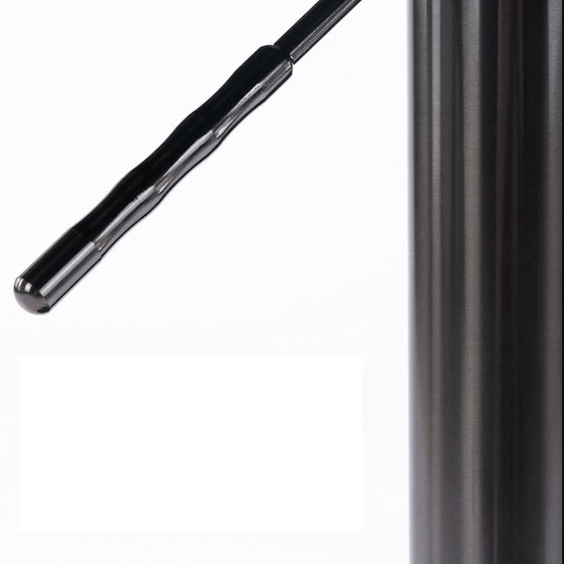 Sgabello da bar per bar in pelle sollevabile in stile industriale con gambe metalliche per casa