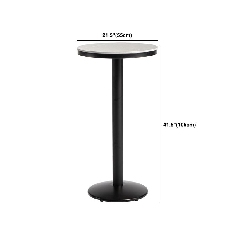 Industrial 1/2/3 Pièces Table de table ronde Ensemble de table de bar en pierre fritté pour usage domestique