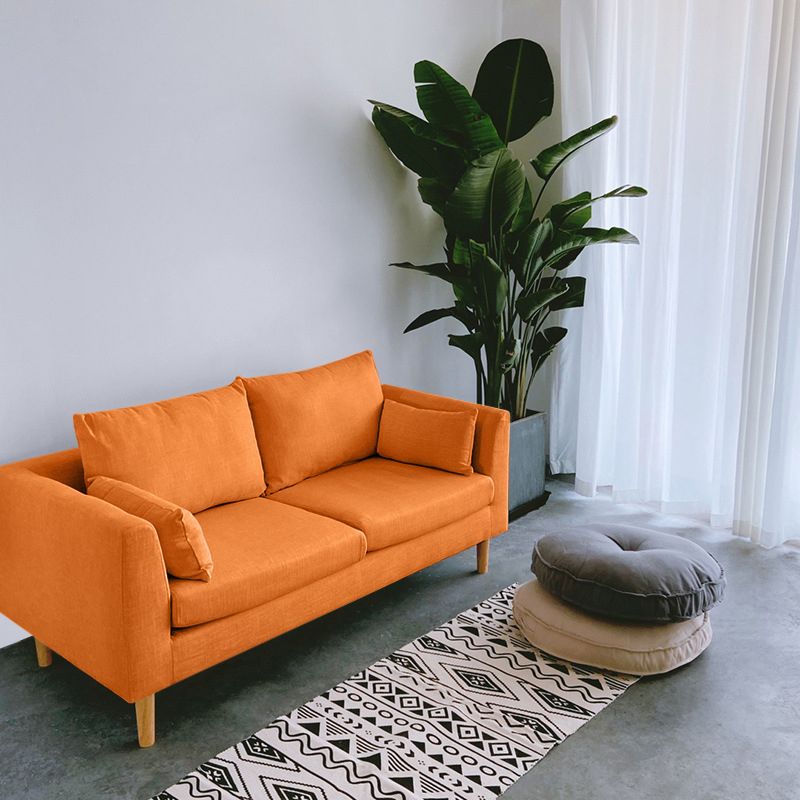 Modern Style Square Armrest Sponge Cushion Multicolor Choice Cloth Art Sofa Clearhalo 'furn' 'furn_sofas' 'Furniture' 'furniture_sofas' 'kitchen' 'kitchen_sofas' 'Living Room Furniture' 'Sofa' 'sofas' 1200x1200_8e3eee00-3b69-4946-9168-409c520c8b7a