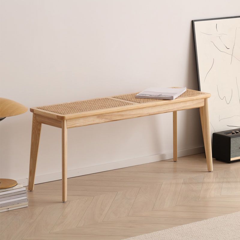 Tropical Solid Wood Bedroom Bench 11.8" Wide Seating Bench with Legs Clearhalo 'Benches' 'Chairs & Seating' 'furn' 'furn_benches' 'Furniture' 'Living Room Furniture' 1200x1200_8e3f8d66-f9b0-4c5d-9510-5d706466ae12