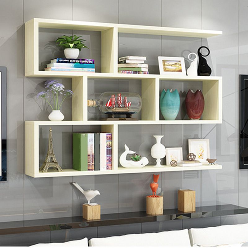 3-Tier 30" H Contemporary Floating Bookcase Wood Shelf Bookcase for Living Room Clearhalo 'Bookcases' 'furn' 'furn_bookcases' 'Furniture' 'Office Furniture' 1200x1200_8e403ee3-c74f-4ee0-8a9c-3e759646202e