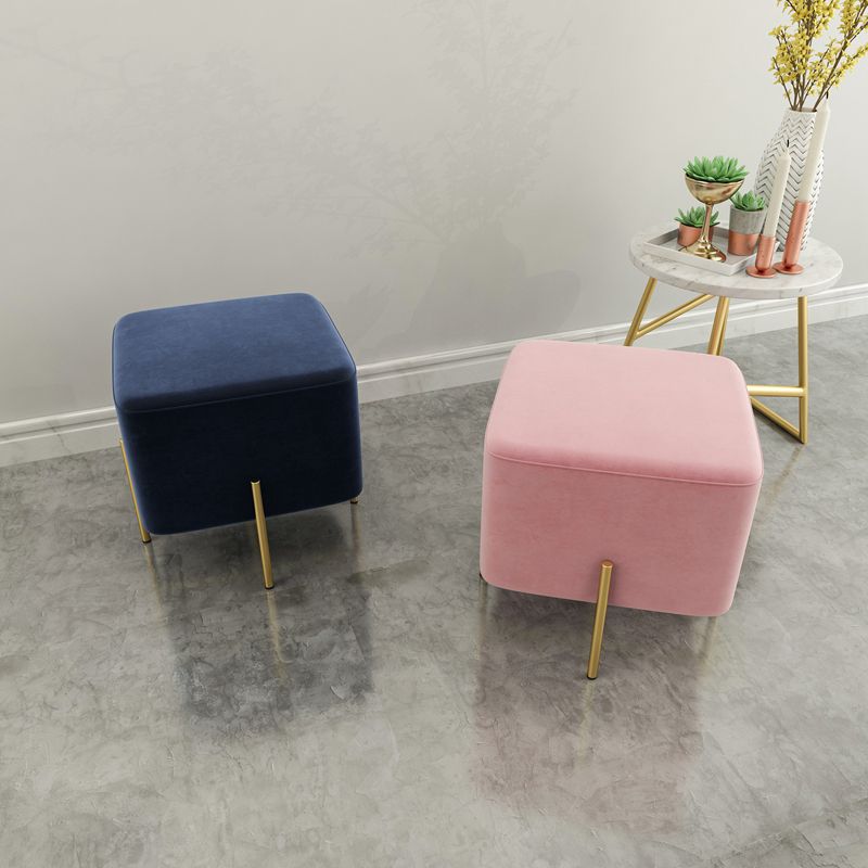 Leisure Velvet Pouf Ottoman Plain Square Water Resistant Ottoman Taverna Clearhalo 'furn' 'furn_ottomans_poufs' 'Furniture' 'Living Room Furniture' 'Ottomans & Poufs' 'ottomans_poufs' 1200x1200_8e4231b9-b043-4440-b6d3-0cb915a9a3a2