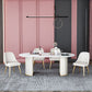 Contemporary Oval Dining Table Sintered Stone Dining Table with Double Pedestal for Dining Room Clearhalo ' dining_table' 'Dining Tables & Seating' 'Dining Tables' 'furn' 'furn_dining_table' 'Furniture' 'furniture_dining_table' 'Kitchen & Dining Furniture' 'kitchen&dining_furn' 'kitchen' 'kitchen_dining_table' 1200x1200_8e443178-b2e3-4ecb-8843-fd81ae00d604