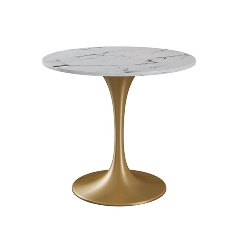 Round Golden Base Dining Table Glam Stone Table for Dining Room Clearhalo 'Dining Tables & Seating' 'Dining Tables' 'dining_table' 'furn' 'furn_dining_table' 'Furniture' 'Kitchen & Dining Furniture' 1200x1200_8e449188-2241-4eff-95c5-6e911df99aa8