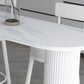 Stone Double Pedestal Counter Wine Table Modern Indoor Bar/Dinette Table Clearhalo 'Bar Furniture' 'Bar Tables' 'bar_tables' 'furn' 'furn_bar_tables' 'Furniture' 'furniture_bar_tables' 'Kitchen & Dining Furniture' 1200x1200_8e45fc57-2df6-407f-b99e-63526f755fee