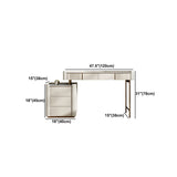 Glam Slate Top Vanity Dressing Table Beige Wooden Makeup Vanity Desk Clearhalo 'Bedroom Furniture' 'furn' 'furn_makeup_vanities' 'Furniture' 'Makeup Vanities' 'makeup_vanities' 1200x1200_8e46697e-2d1c-4eea-a38f-20a1f9eb6a8b