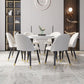 1/4/7 Pcs Metal Modern Dining Room Set with Round Table and Metal Legs Dining Set Clearhalo 'Dining Room Sets' 'Dining Tables & Seating' 'dining_room_set' 'furn' 'furn_dining_room_set' 'Furniture' 'furniture_dining_room_set' 'Kitchen & Dining Furniture' 'kitchen&dining_furn' 'kitchen' 1200x1200_8e46df4a-5a36-4c01-ad15-4f075f6d68b9
