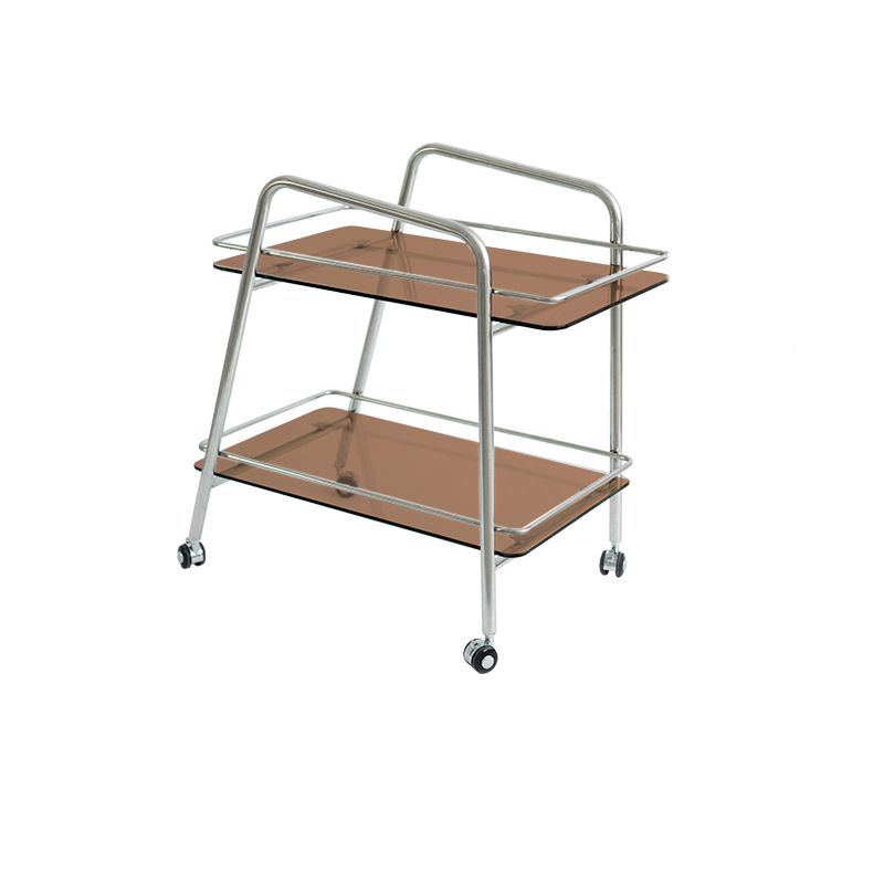 Vidrio modernista con mesa rectangular de la sala de estar de doble nivel rectangular