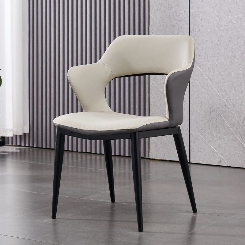 Contemporary Dining Chair Upholstered Open Back Dining Side Chair for Home Clearhalo ' kitchen&dining_furn' 'Dining Chairs' 'Dining Tables & Seating' 'dining_chair' 'Furniture' 'furniture_dining_chair' 'Kitchen & Dining Furniture' 'kitchen' 1200x1200_8e4899d4-bbec-485b-85e6-107ad28d20b9