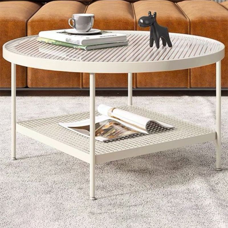 4 gambe Base Design rotondo tavolo da caffè in stile moderno