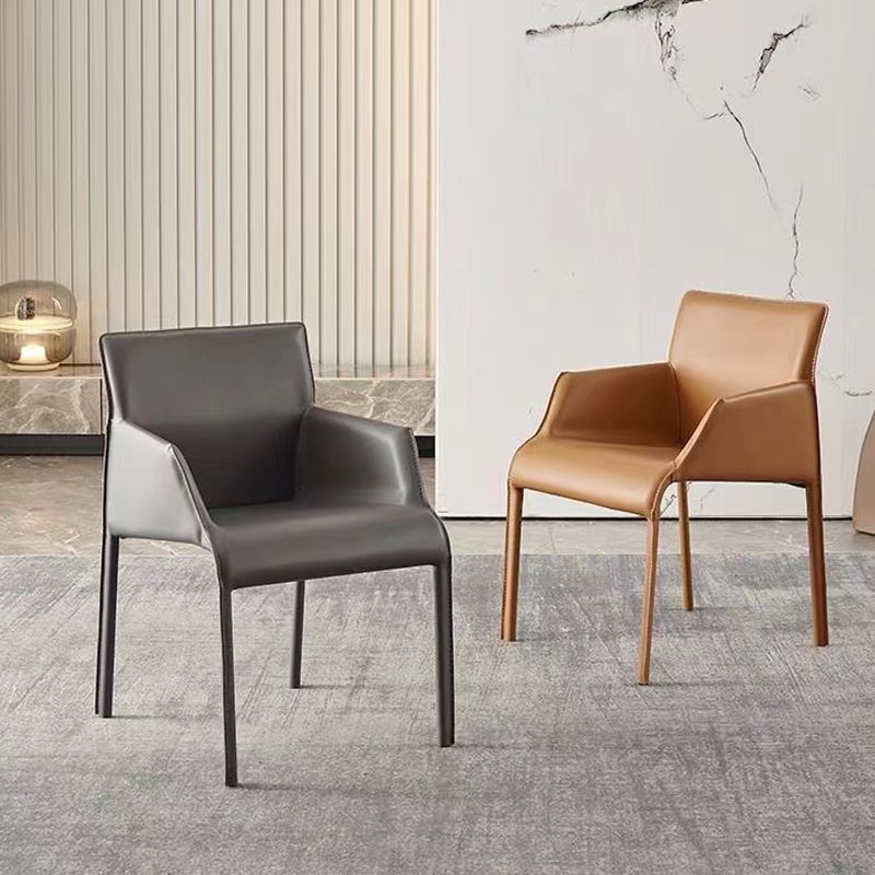 Home Faux Leather Side Chair Dining Room Parsons Dineren fauteuil