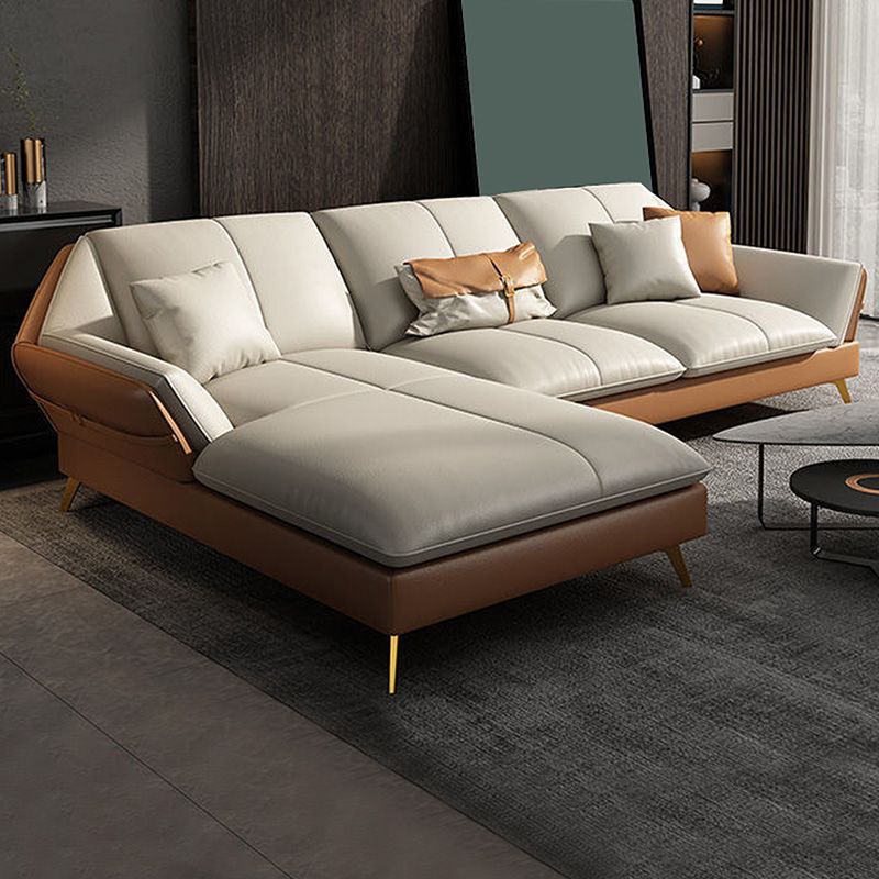 Contemporary Cushion Back Sectional Removable Cushions Storage Sofa and Chaise Clearhalo 'furn' 'furn_sectionals' 'Furniture' 'furniture_sectionals' 'kitchen' 'kitchen_sectionals' 'Living Room Furniture' 'Sectionals' 1200x1200_8e4a5983-0cd5-4b56-9e32-9e83e1466275