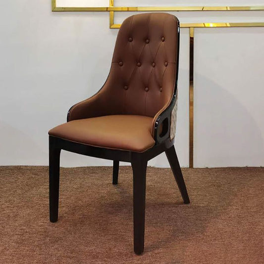 Eigentijdse keuken eetstoelen gestoffeerde zijstoelen in bruin