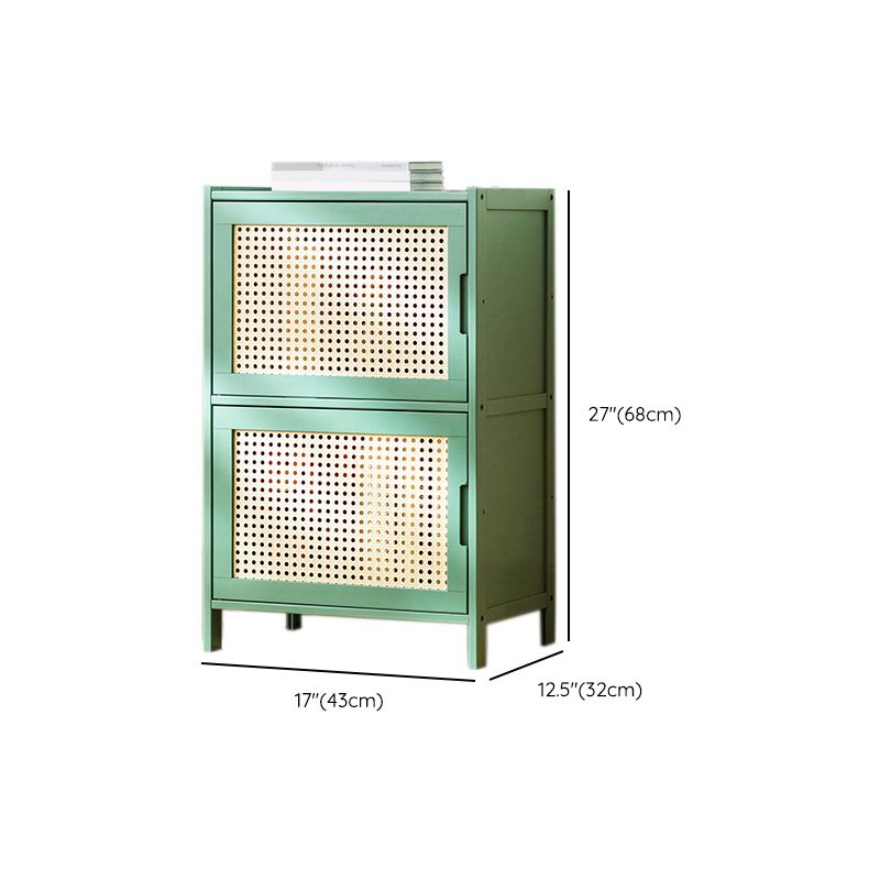 Contemporary Green Wood Accent Cabinet Rectangle Grooves Accent Cabinet Clearhalo 'Cabinets & Chests' 'cabinets_chests' 'furn' 'furn_cabinets_chests' 'Furniture' 'Living Room Furniture' 1200x1200_8e4c5cd4-ebeb-4607-97dd-862f72f40842