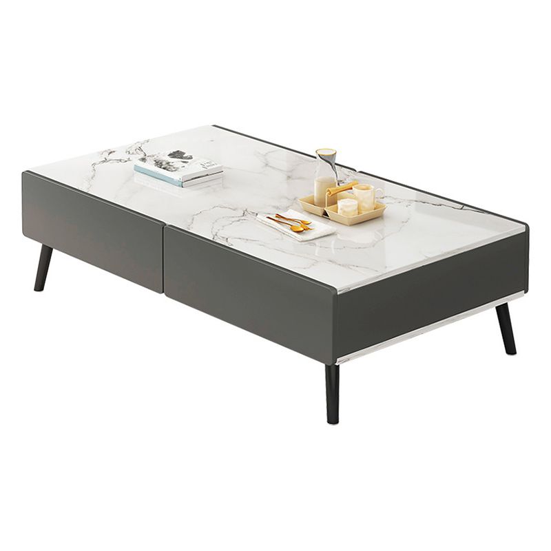 Stone Rectangle Contemporary Coffee Table 4 Legs Coffee Table Clearhalo 'Coffee & Accent Tables' 'Coffee Tables' 'coffee_tables' 'furn' 'furn_coffee_tables' 'Furniture' 'Living Room Furniture' 1200x1200_8e4caa46-167f-4fda-be42-4ed5dfbdd2e2