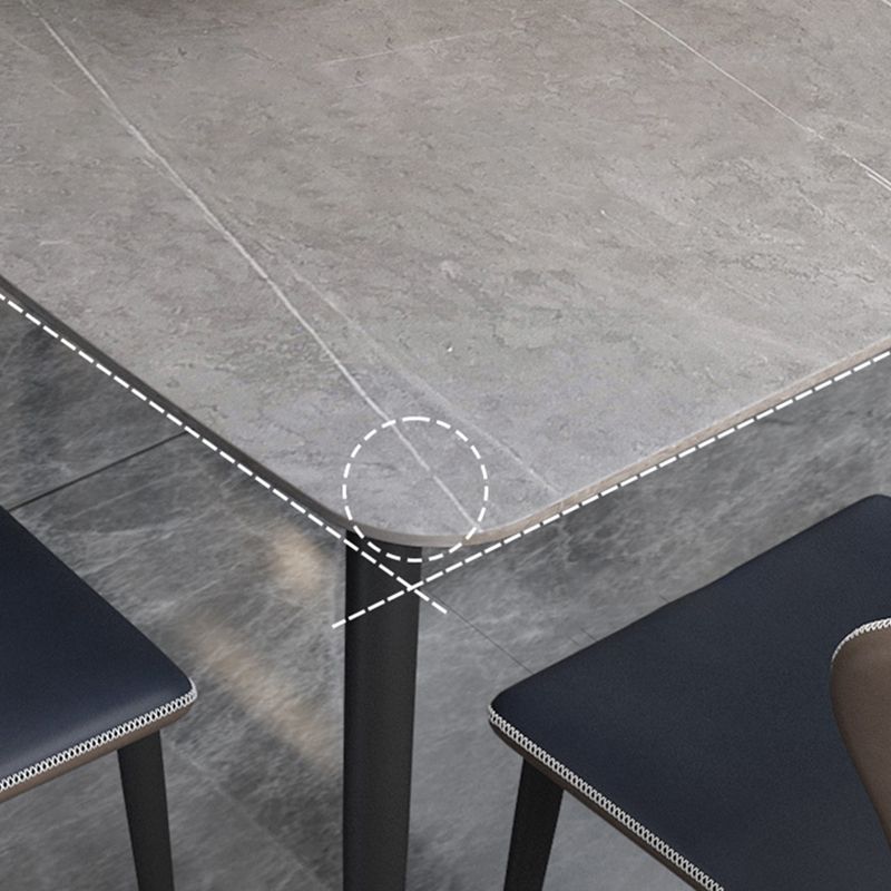 Metal Modern Rectangular Table Sintered Stone Table for Dining Room and Kitchen Clearhalo ' dining_table' 'Dining Tables & Seating' 'Dining Tables' 'furn' 'furn_dining_table' 'Furniture' 'furniture_dining_table' 'Kitchen & Dining Furniture' 'kitchen&dining_furn' 'kitchen' 'kitchen_dining_table' 1200x1200_8e4d5428-5938-4470-9488-581e8278b5ce
