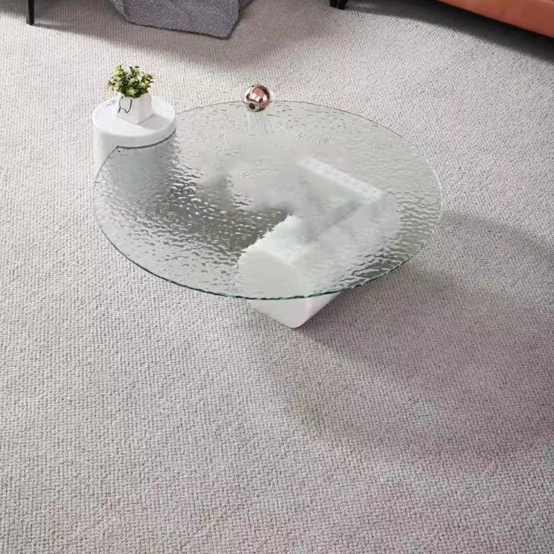 Tropical Round Cocktail Table Glass Pedestal Single Coffee Table Clearhalo 'Coffee & Accent Tables' 'Coffee Tables' 'coffee_tables' 'furn' 'furn_coffee_tables' 'Furniture' 'Living Room Furniture' 1200x1200_8e4e5e37-66ec-47a7-aa1b-16301decf338