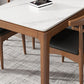 Rectangle Stone Top Dining Table Rubberwood Solid Wood 4 Legs Dining Table Clearhalo 'Dining Tables & Seating' 'Dining Tables' 'dining_table' 'furn' 'furn_dining_table' 'Furniture' 'Kitchen & Dining Furniture' 1200x1200_8e5000c9-4ccb-41e1-ba53-667f38c07b58