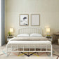 Modern Metal Headboard Bed Arched Open-Frame Bed with Metal Legs Clearhalo 'Bedroom Furniture' 'Beds' 'furn' 'furn_beds' 'Furniture' 1200x1200_8e500ec5-fb7d-43df-b091-de9150208625