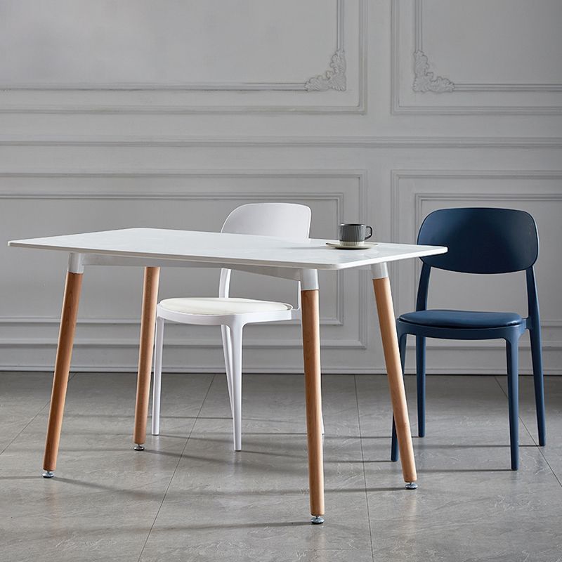 Plastic Scandinavian Armless Chair Indoor-Outdoor Open Back Chair Clearhalo 'Dining Chairs' 'Dining Tables & Seating' 'dining_chair' 'furn' 'furn_dining_chair' 'Furniture' 'furniture_dining_chair' 'Kitchen & Dining Furniture' 1200x1200_8e509326-60d9-49d4-9caf-9209fd31ee03