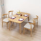 Fixed Wood Top Kitchen Table Set with 4 Legs Base Dining Table Sets for Dining Room Clearhalo 'Dining Room Sets' 'Dining Tables & Seating' 'dining_room_set' 'furn' 'furn_dining_room_set' 'Furniture' 'furniture_dining_room_set' 'Kitchen & Dining Furniture' 'kitchen&dining_furn' 'kitchen' 1200x1200_8e50b21d-0349-46fd-ac05-5e67b12be551