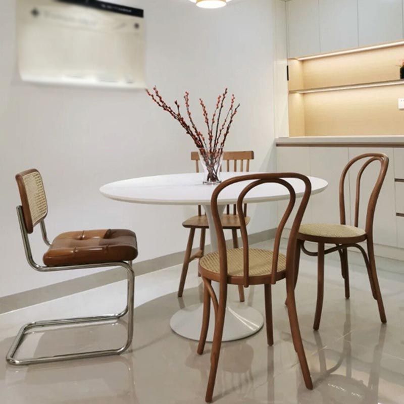 Stone Top Dining Table Modern Round Table with Pedestal Base Clearhalo 'Dining Tables & Seating' 'Dining Tables' 'dining_table' 'furn' 'furn_dining_table' 'Furniture' 'furniture_dining_table' 'Kitchen & Dining Furniture' 'kitchen' 'kitchen_dining_table' 1200x1200_8e510827-e5cd-4746-a997-3a4431701ef0