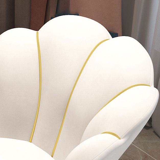 Nordic Metal Dining Room Chair Upholstered Linen Fabric Velvet Armless Single Chair Clearhalo ' kitchen&dining_furn' 'Dining Chairs' 'Dining Tables & Seating' 'dining_chair' 'furn' 'furn_dining_chair' 'Furniture' 'furniture_dining_chair' 'Kitchen & Dining Furniture' 'kitchen' 1200x1200_8e5120c8-98fd-4cc1-b381-c70235155b23