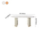 Oval Sintered Stone White Table Luxury Double Pedestal Table for Dining Room Clearhalo ' dining_table' 'Dining Tables & Seating' 'Dining Tables' 'furn' 'furn_dining_table' 'Furniture' 'furniture_dining_table' 'Kitchen & Dining Furniture' 'kitchen&dining_furn' 'kitchen' 'kitchen_dining_table' 1200x1200_8e51ffaf-84fc-4570-a5ab-67c490b63fea