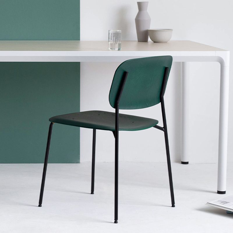 Industrial Style Metal Chair Dining Open Back Armless Chairs for Kitchen Clearhalo 'Dining Chairs' 'Dining Tables & Seating' 'dining_chair' 'furn' 'furn_dining_chair' 'Furniture' 'furniture_dining_chair' 'Kitchen & Dining Furniture' 1200x1200_8e5316ec-1aca-4657-af74-7bf7b2a98b8b