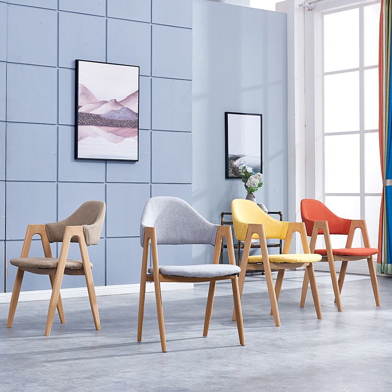 Glam Style Wooden Dining Arm Chair Matte Finish Dining Chair for Dinning Room Clearhalo ' kitchen&dining_furn' 'Dining Chairs' 'Dining Tables & Seating' 'dining_chair' 'furn' 'furn_dining_chair' 'Furniture' 'furniture_dining_chair' 'Kitchen & Dining Furniture' 'kitchen' 1200x1200_8e531f33-5892-41d0-bf18-19d07f308a51