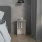 Comodino in metallo mobile moderno per scaffali, 18 "l x 15" w x 20 "h