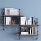 Industrial 7.87" Wide Floating Bookshelf Solid Wood Living Room Bookcase
