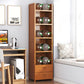 Closed Back Bamboo Bookshelf Contemporary Vertical Bookcase for Home Clearhalo 'Bookcases' 'furn' 'furn_bookcases' 'Furniture' 'Office Furniture' 1200x1200_8e5632f0-7552-4f3d-a5fc-dc6a81e9252d